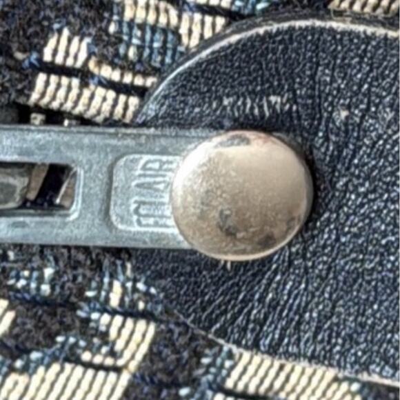 Christian Dior Trotter Boston Bag Dior Baggages Navy Monogram Canvas Handbag - Picture 13 of 15